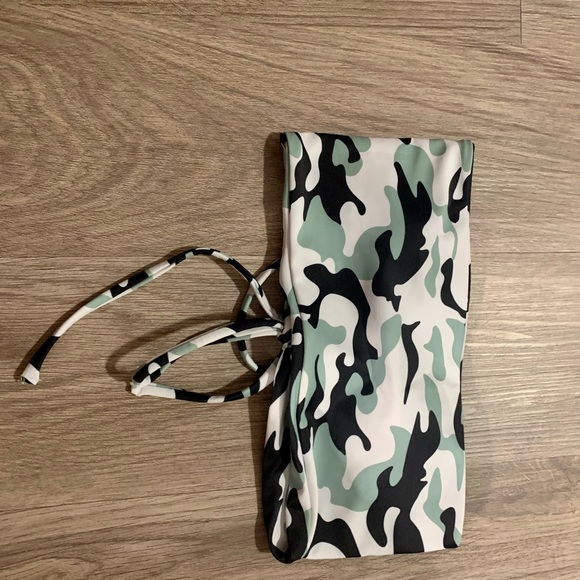 Camo Bandeau Bikini Top - Picture 2 of 3